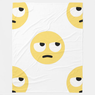 emoji eye rolling blanket
