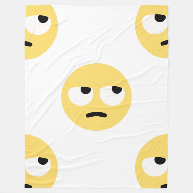 emoji eye rolling blanket (Front)
