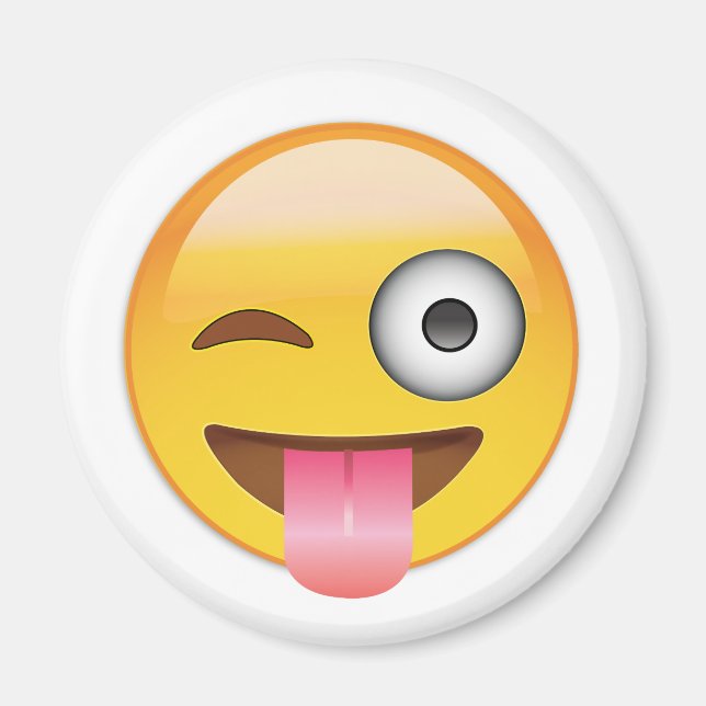 Emoji - Face With Tongue Magnet (Front)