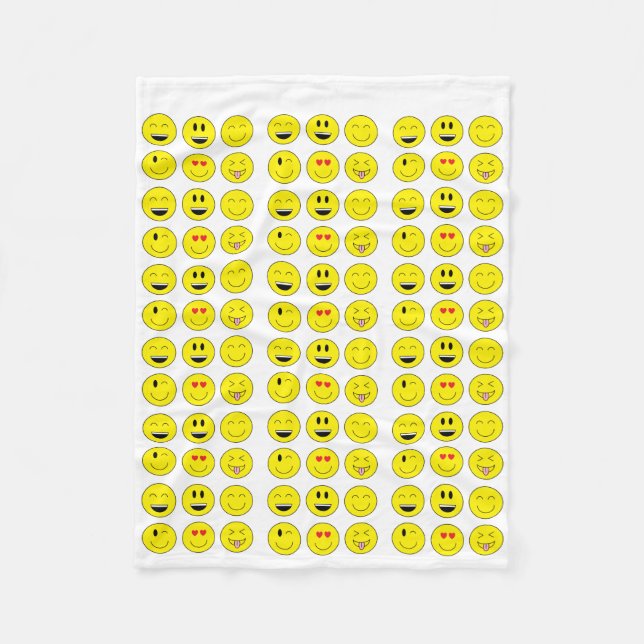Emoji Fleece Blanket (Front)