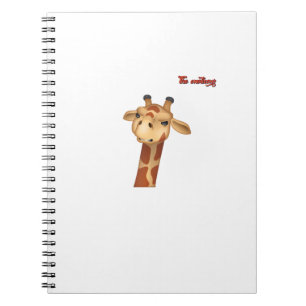 emoji frowning angry giraffe face  notebook
