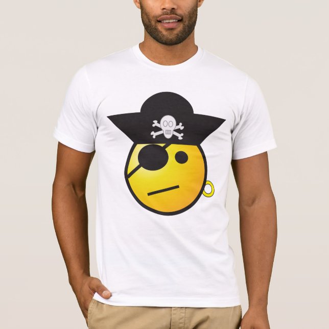Emoji funny pirate T-shirt (Front)