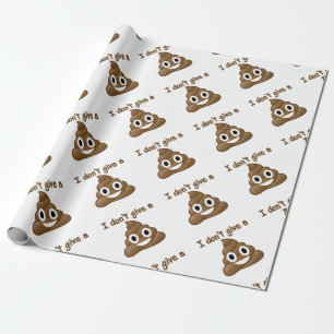 Emoji Give A Poo Wrapping Paper