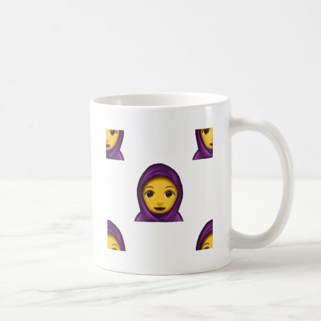 emoji hajib coffee mug (Right)