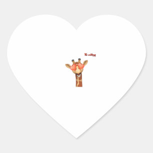 emoji happy love eyes giraffe face heart sticker