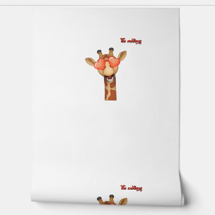 emoji happy love eyes giraffe face wallpaper