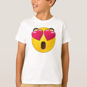 Emoji Heart Eyes Valentines T-Shirt