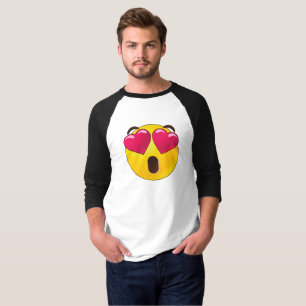 Emoji Heart Eyes Valentines T-Shirt