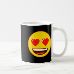 Emoji Heart Eyes Yellow Smile Face Coffee Mug