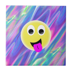 emoji hologram tile