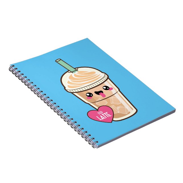 Emoji Iced Latte Notebook (Right Side)