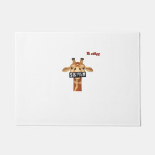 emoji insulting angry giraffe face  doormat