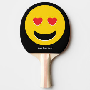 Emoji Love Ping Pong Paddle