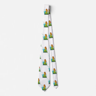 emoji mermaid mens necktie neck tie menswear