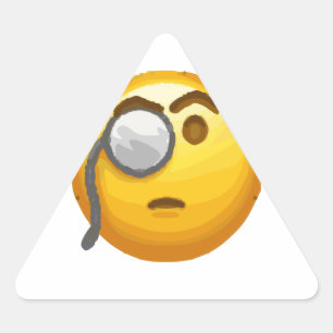 emoji monocle triangle sticker