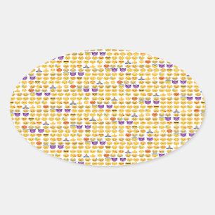 emoji overload oval sticker