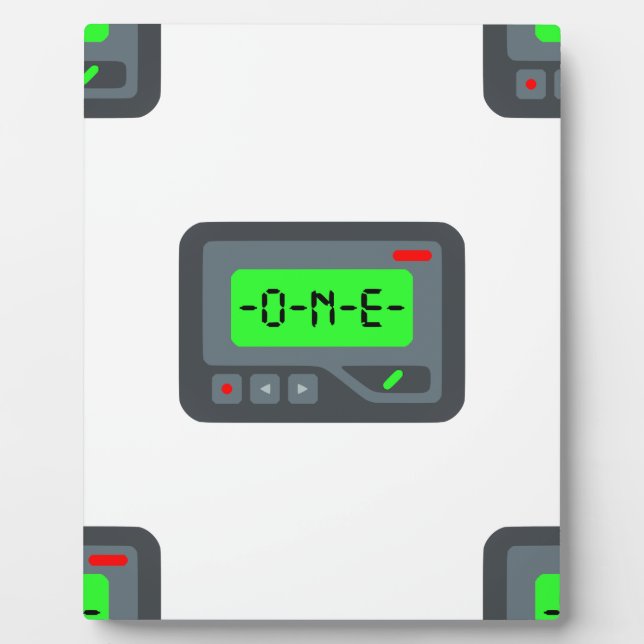 emoji pager plaque (Front)