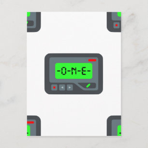 emoji pager postcard