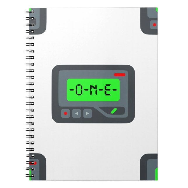 emoji pager spiral notebook (Front)