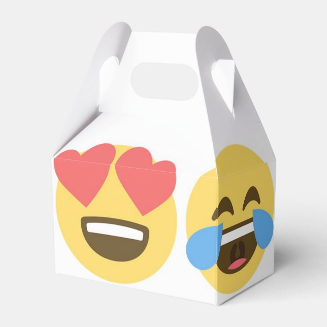 Emoji Party Favour Box- Emoji Faces Box (Front Side)