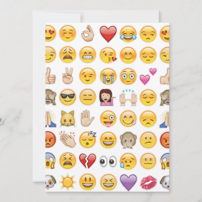 emoji party invitation (Front)