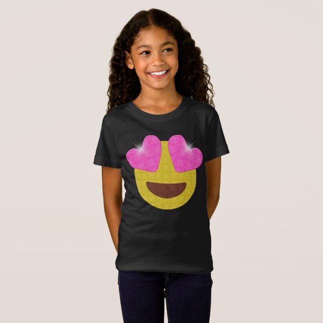 Emoji Party Shirt - Sparkling Heart Eyes Emoji (Front Full)