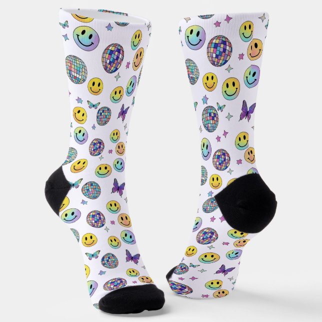 Emoji Party Socks (Angled)