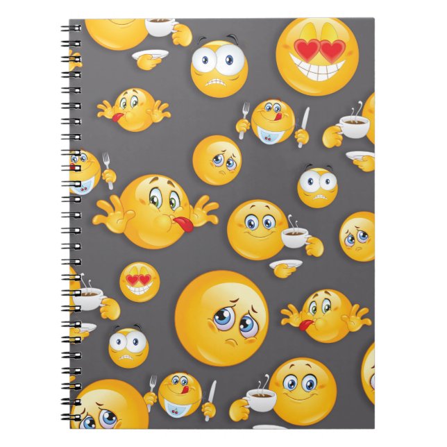 Emoji Pattern 2 Notebook (Front)