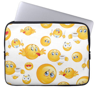 Emoji Pattern Laptop Sleeve