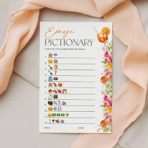 Emoji Pictionary Bridal Shower Game Spritz Citrus