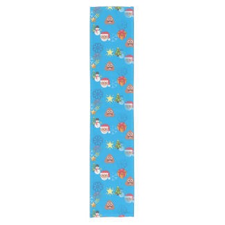 emoji poop christmas table runners cloth