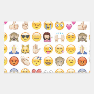 emoji rectangular sticker