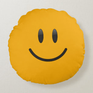 Emoji Round Pillow
