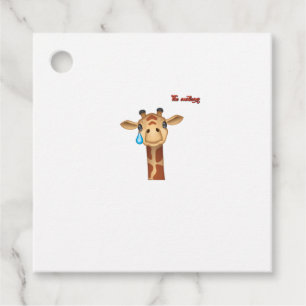 emoji sad crying giraffe face   favour tags
