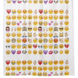 emoji shower curtain
