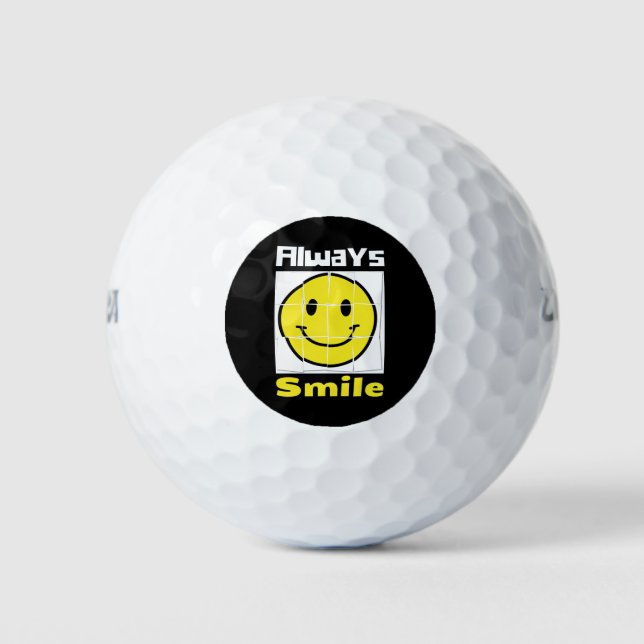 emoji smile golf balls (Front)