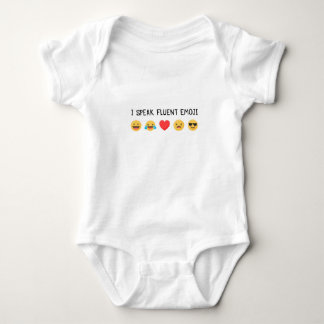 Emoji speak fluent emoji baby bodysuit