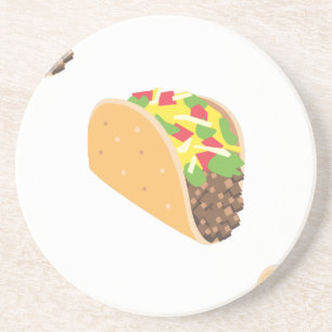emoji taco coaster