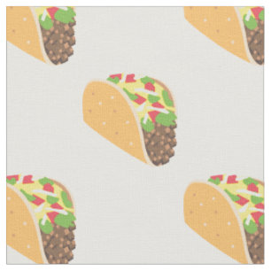 emoji taco fabric