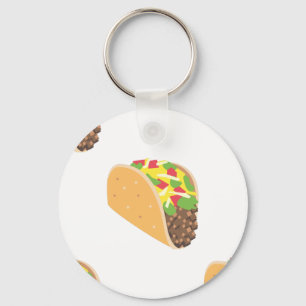 emoji taco key ring