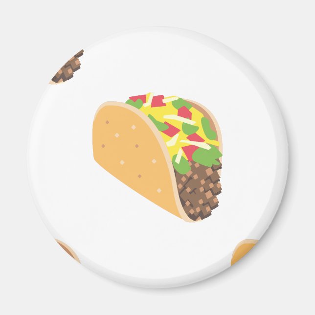 emoji taco magnet (Front)