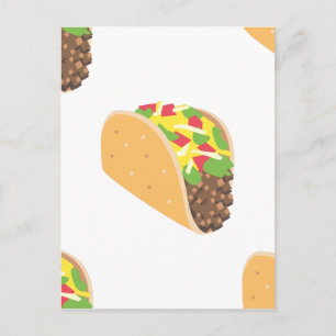 emoji taco postcard