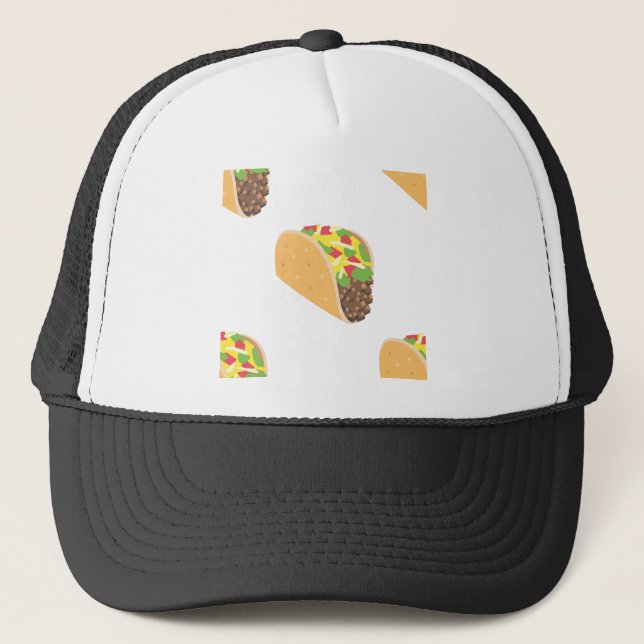 emoji taco trucker hat (Front)