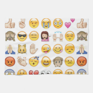 emoji tea towel