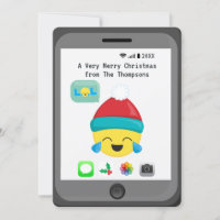 Emoji themed Happy Christmas Greetings