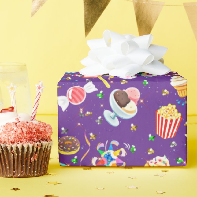 Emoji Treats Wrapping Paper (Birthday Party)