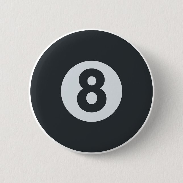 Emoji Twitter - Eight ball Pool 6 Cm Round Badge (Front)