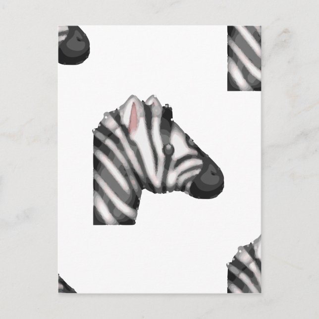 emoji zebra postcard (Front)