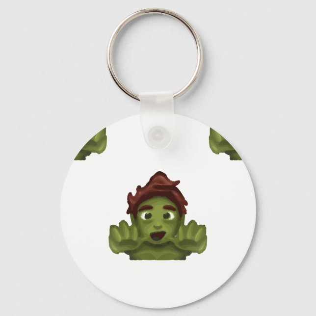 emoji zombie man key ring (Front)