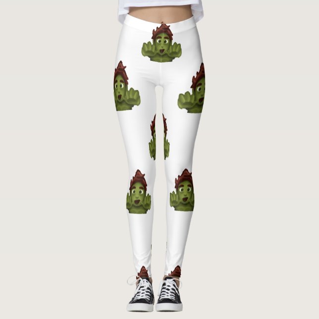 emoji zombie man leggings (Front)